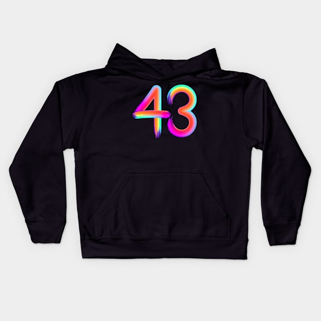 brushed 43 Kids Hoodie by MplusC